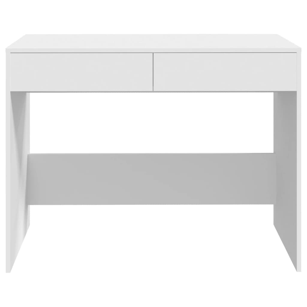 Bureau blanc 101x50x76,5 cm en bois