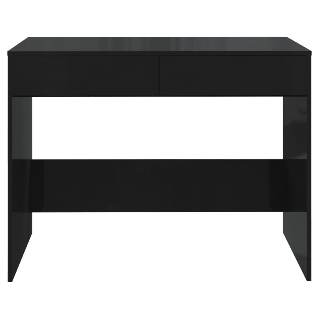 Bureau noir 101x50x76,5 cm en bois