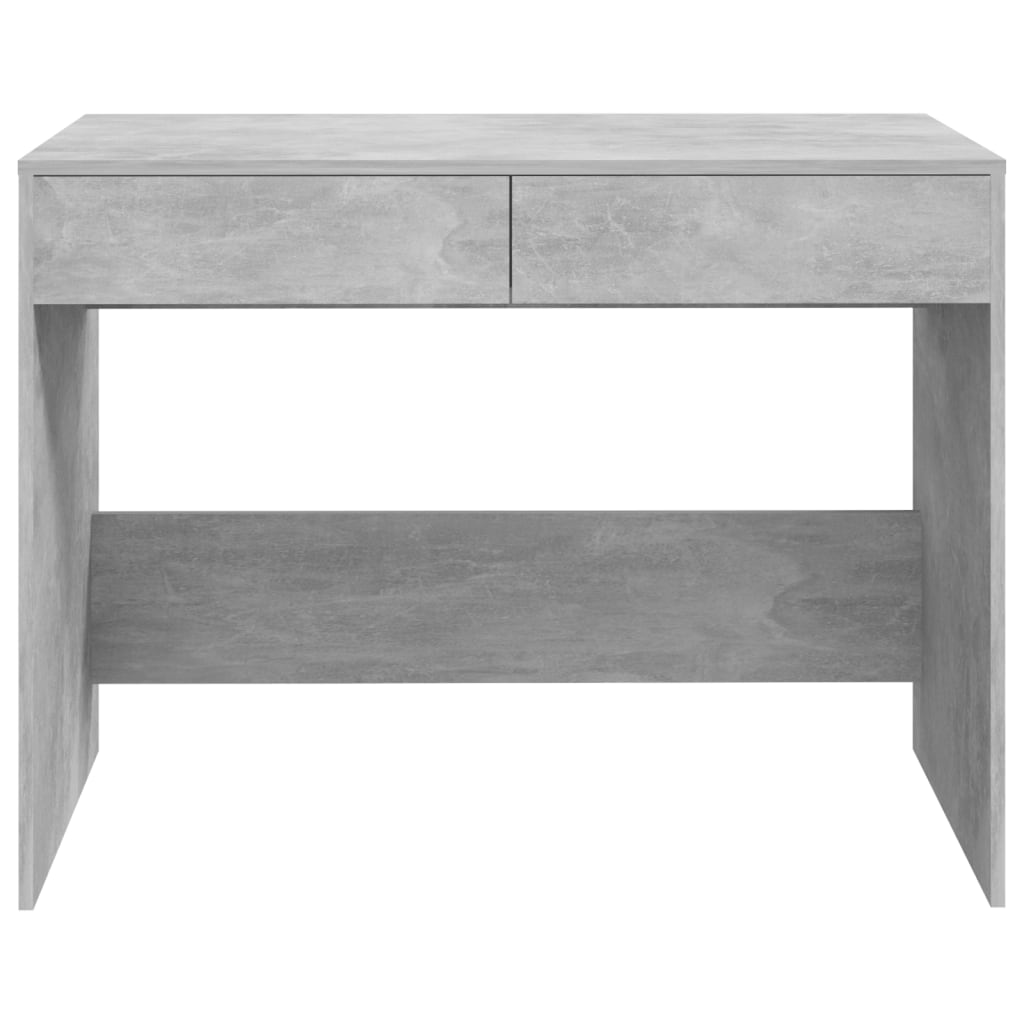 Bureau gris béton 101x50x76,5 cm en bois