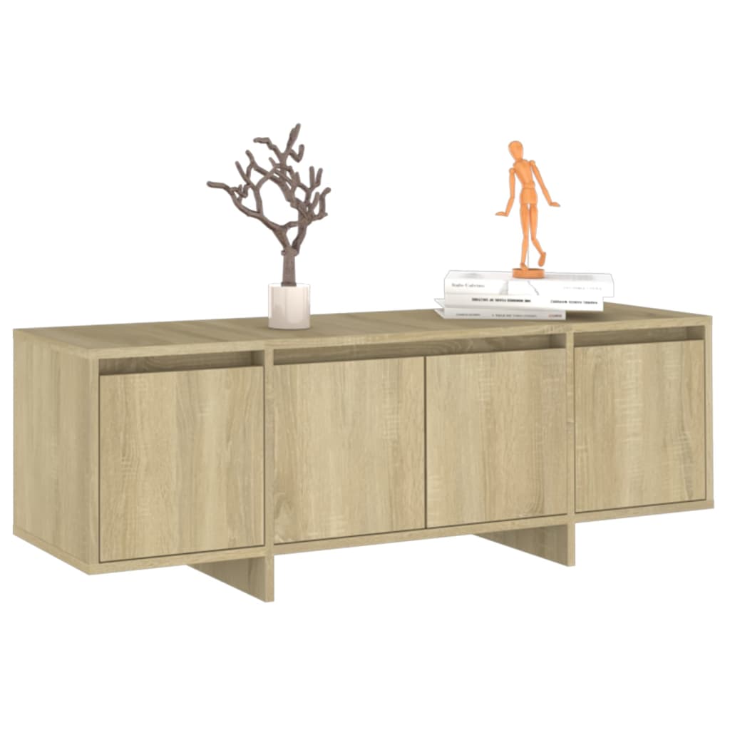 Meuble TV chêne Sonoma 120x30x40,5 cm matériau bois
