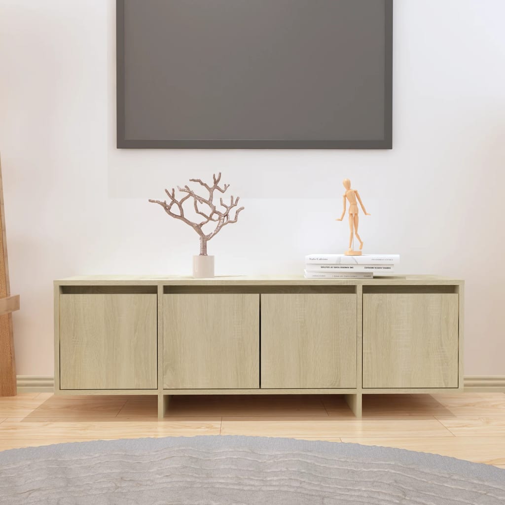 Meuble TV chêne Sonoma 120x30x40,5 cm matériau bois