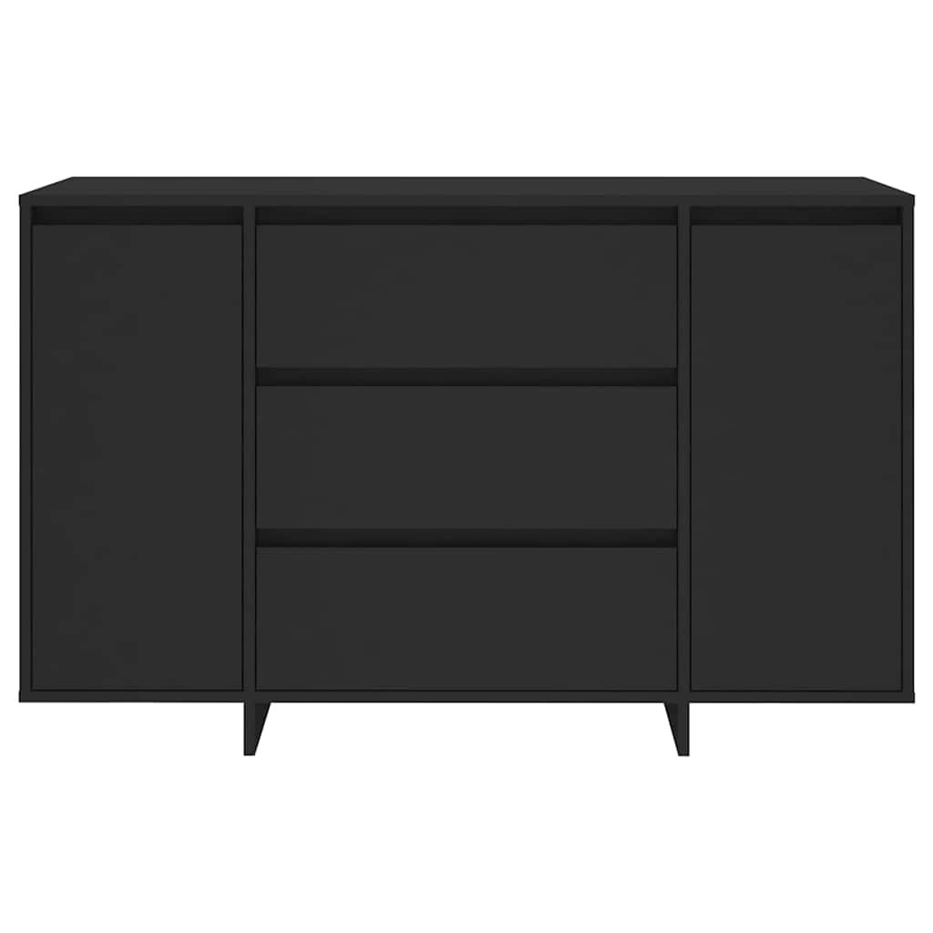 Sideboard mit 3 Schubladen Schwarz 120x41x75 cm Holzwerkstoff