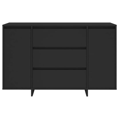 Sideboard mit 3 Schubladen Schwarz 120x41x75 cm Holzwerkstoff