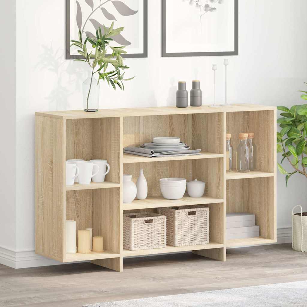 Sideboard Sonoma-Eiche 120x30x75 cm Holzwerkstoff