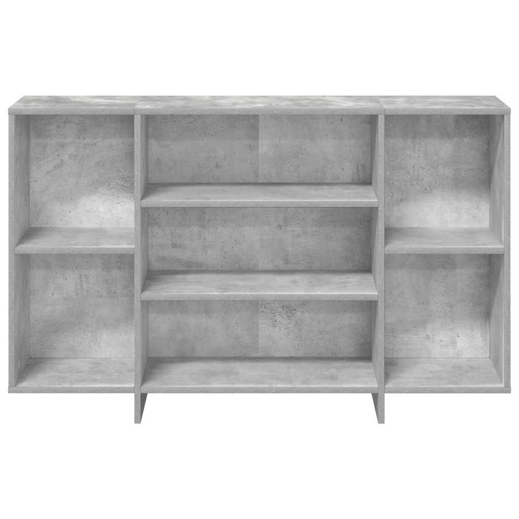 Sideboard Betongrau 120x30x75 cm Holzwerkstoff
