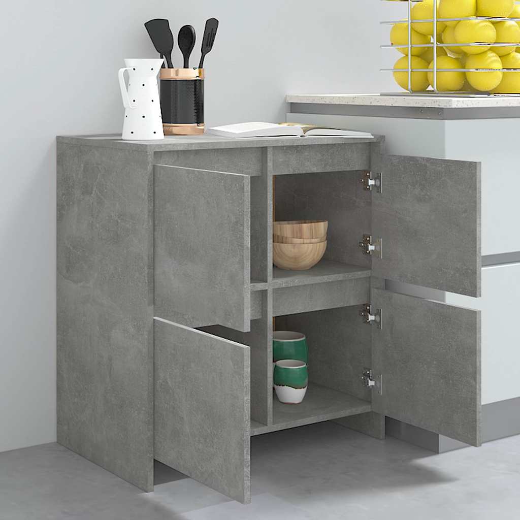 Sideboard Betongrau 70x41x75 cm Holzwerkstoff