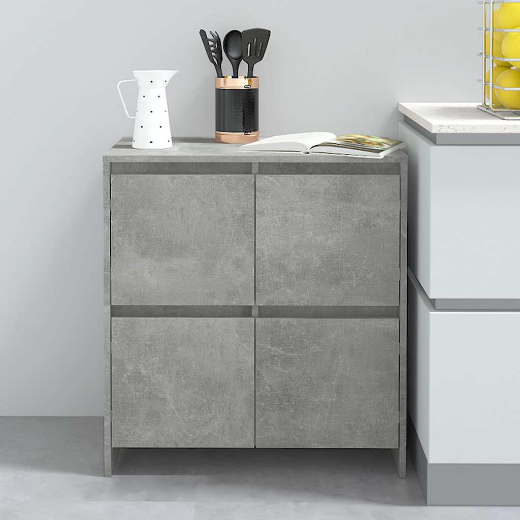 Sideboard Betongrau 70x41x75 cm Holzwerkstoff