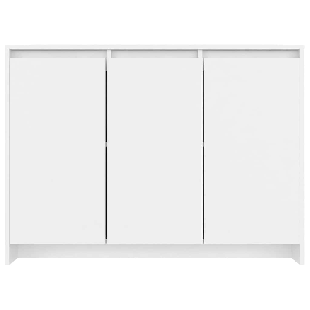 Sideboard Weiß 102x33x75 cm Holzwerkstoff