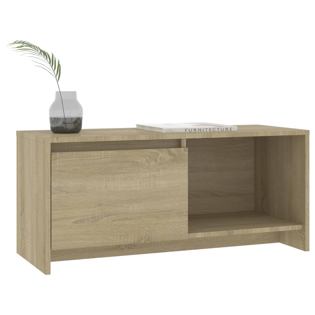 Meuble TV en chêne Sonoma 90x35x40 cm, matériau à base de bois