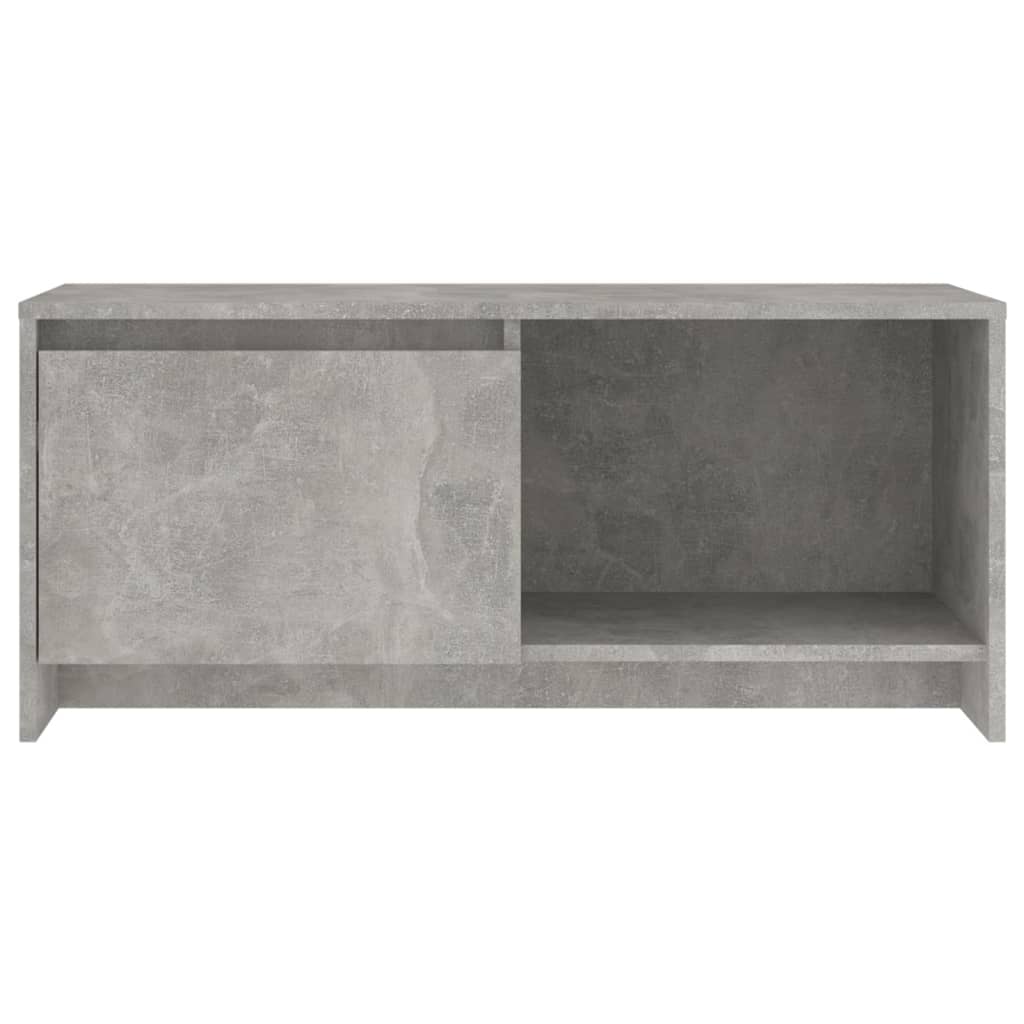 Meuble TV gris béton 90x35x40 cm en bois