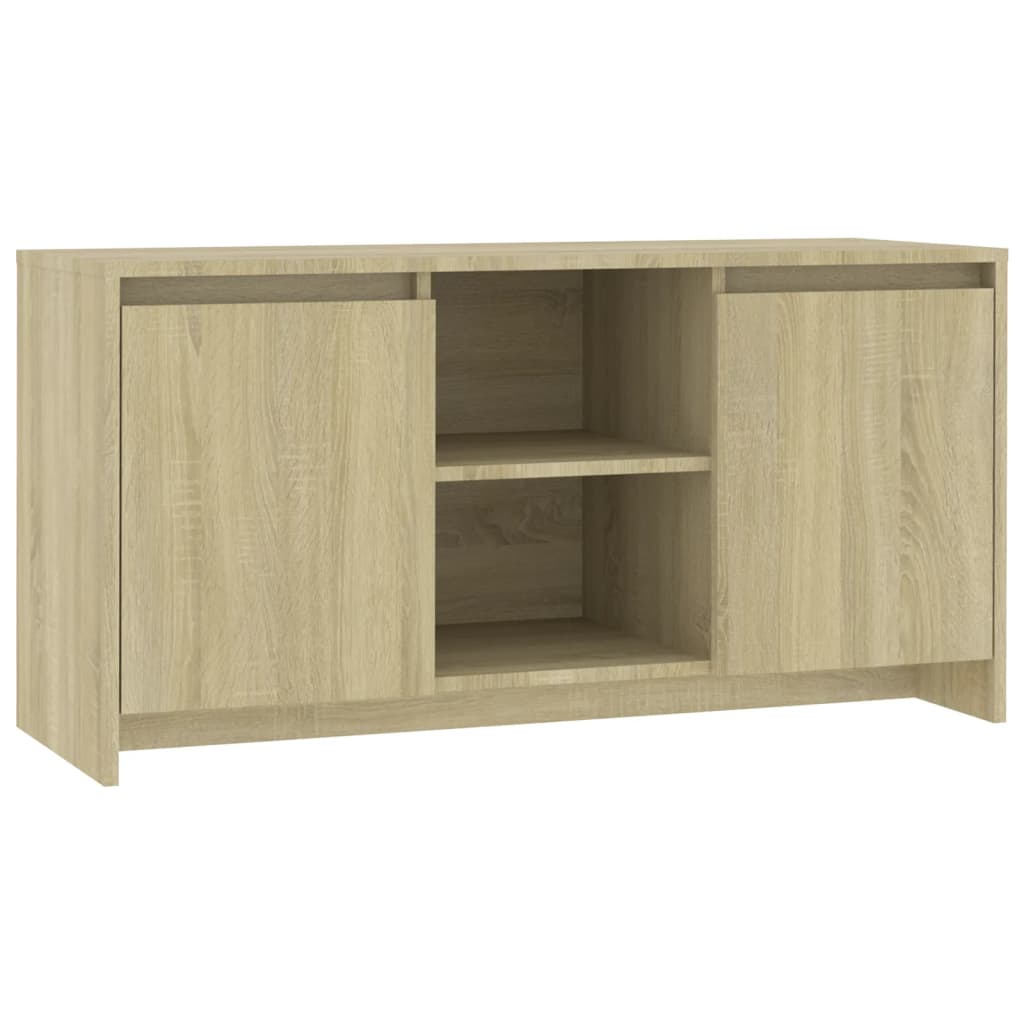 Meuble TV chêne Sonoma 102x37,5x52,5 cm matériau bois