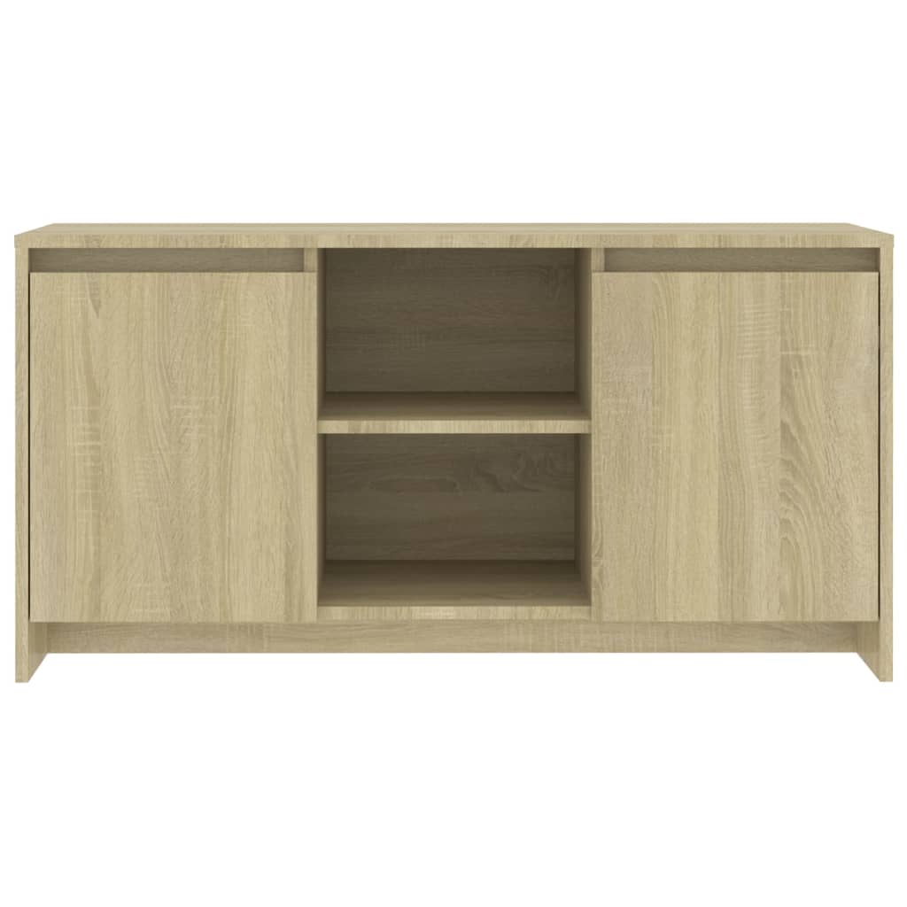 Meuble TV chêne Sonoma 102x37,5x52,5 cm matériau bois