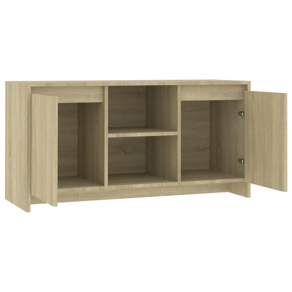 Meuble TV chêne Sonoma 102x37,5x52,5 cm matériau bois