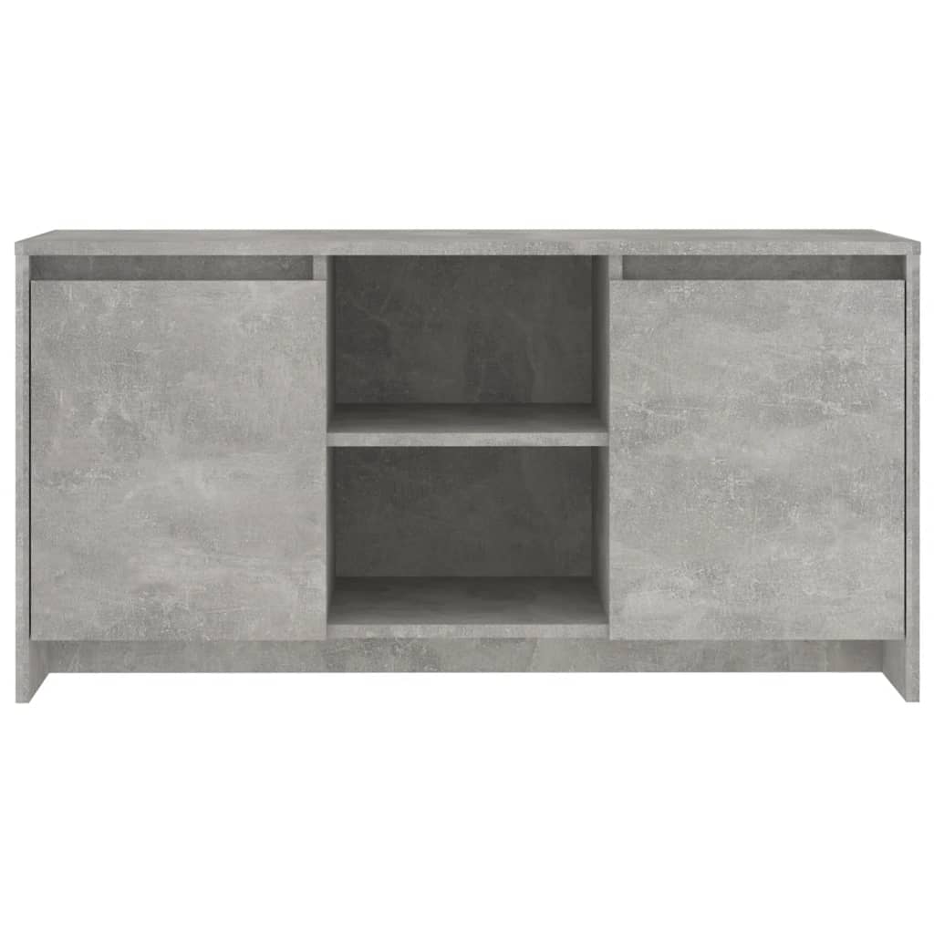 Meuble TV gris béton 102x37,5x52,5 cm en bois