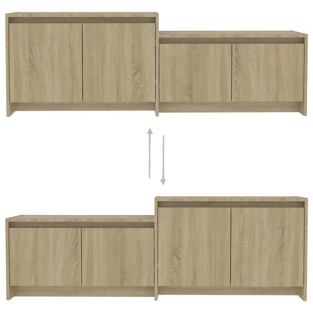 TV-Schrank Sonoma-Eiche 146,5x35x50 cm Holzwerkstoff