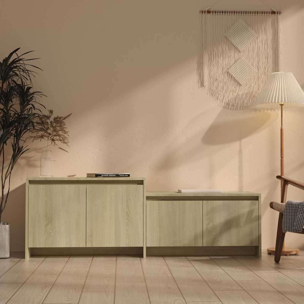 TV-Schrank Sonoma-Eiche 146,5x35x50 cm Holzwerkstoff