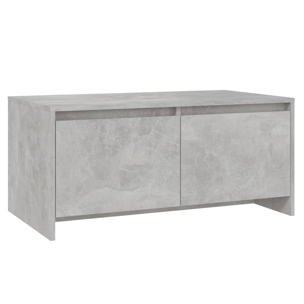 Table basse gris béton 90x50x41,5 cm en bois