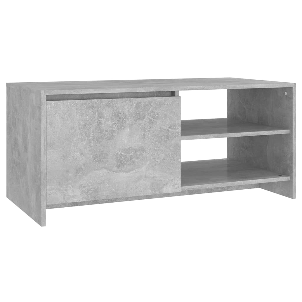 Table basse gris béton 102x50x45 cm en bois