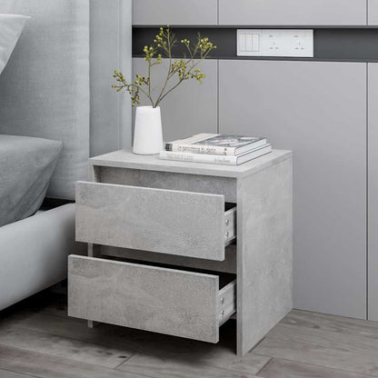 Nachttisch Betongrau 45x34,5x44,5 cm Holzwerkstoff