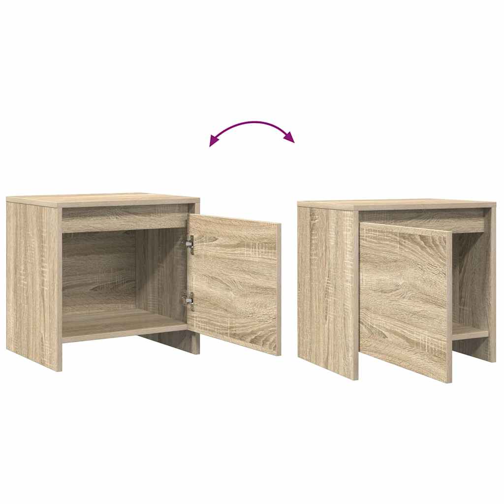 Nachttisch Sonoma-Eiche 45x34x44,5 cm Holzwerkstoff