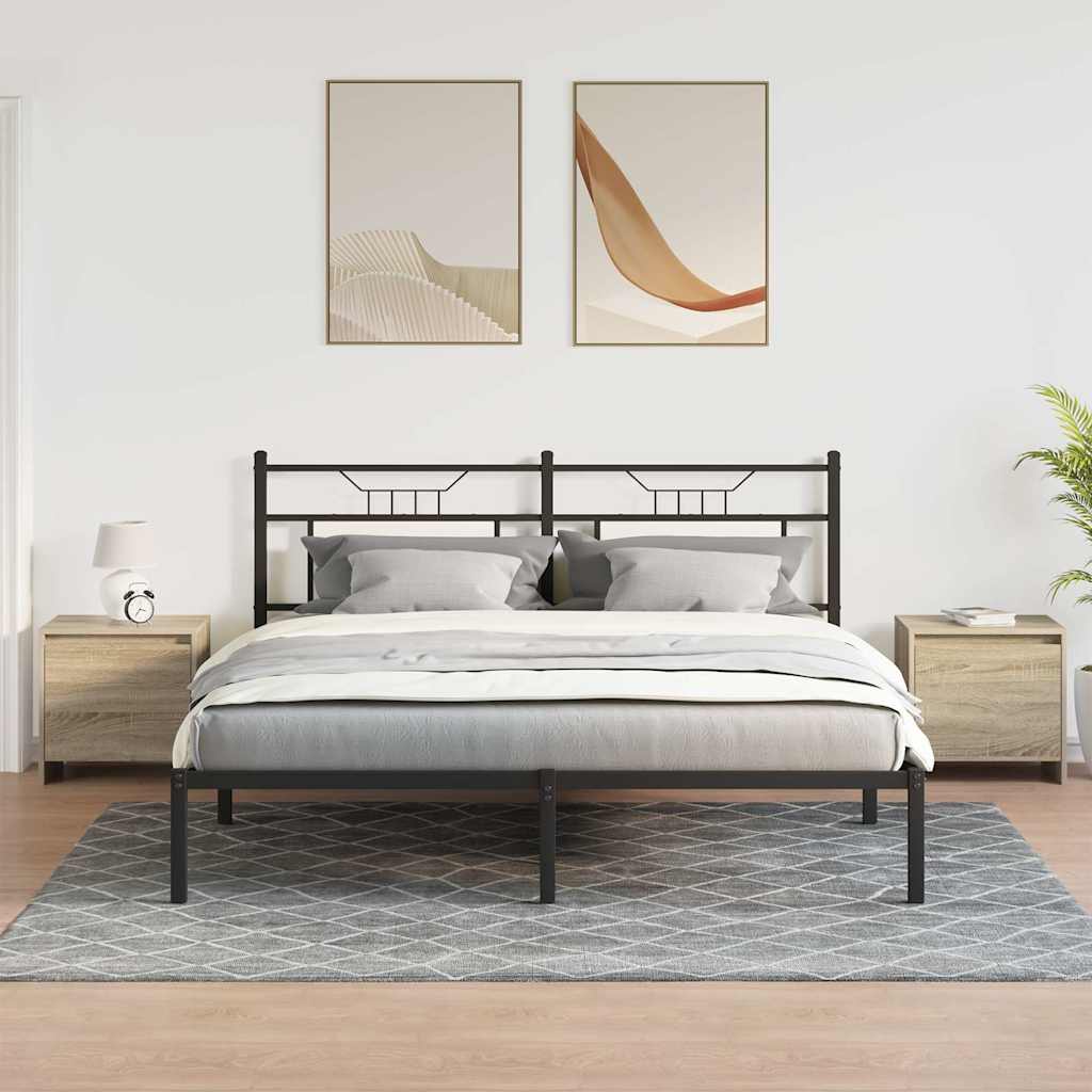 Nachttische 2 Stk. Sonoma-Eiche 45x34x44,5 cm Holzwerkstoff