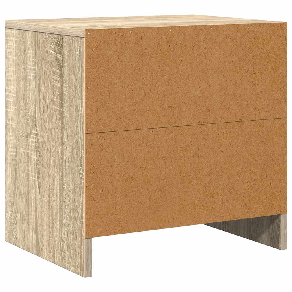 Nachttische 2 Stk. Sonoma-Eiche 45x34x44,5 cm Holzwerkstoff
