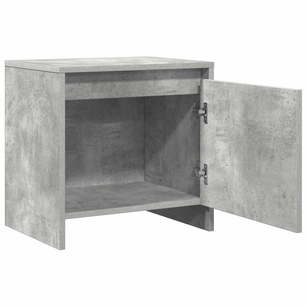 Nachttisch Betongrau 45x34x44,5 cm Holzwerkstoff
