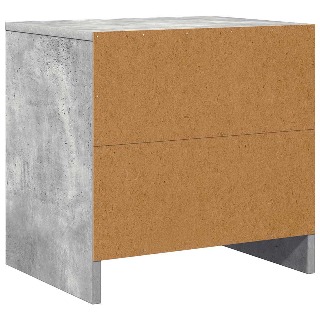 Nachttisch Betongrau 45x34x44,5 cm Holzwerkstoff