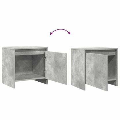 Nachttisch Betongrau 45x34x44,5 cm Holzwerkstoff
