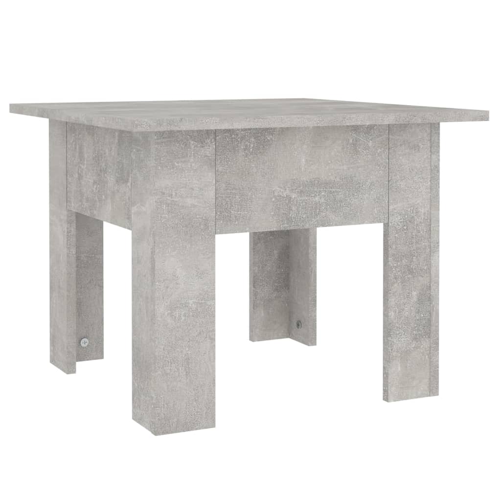 Table basse gris béton 55x55x42 cm en bois