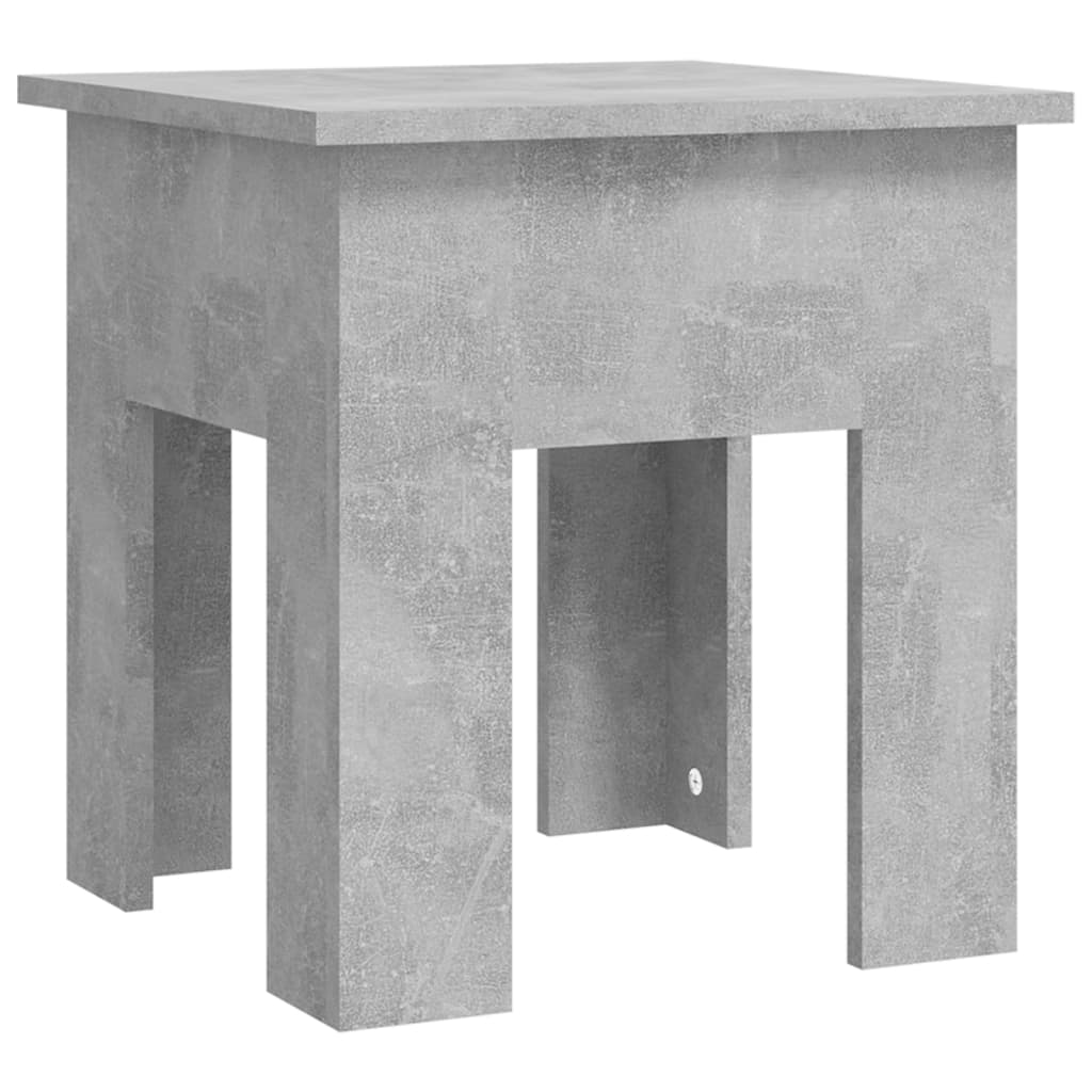 Table basse gris béton 40x40x42 cm en bois