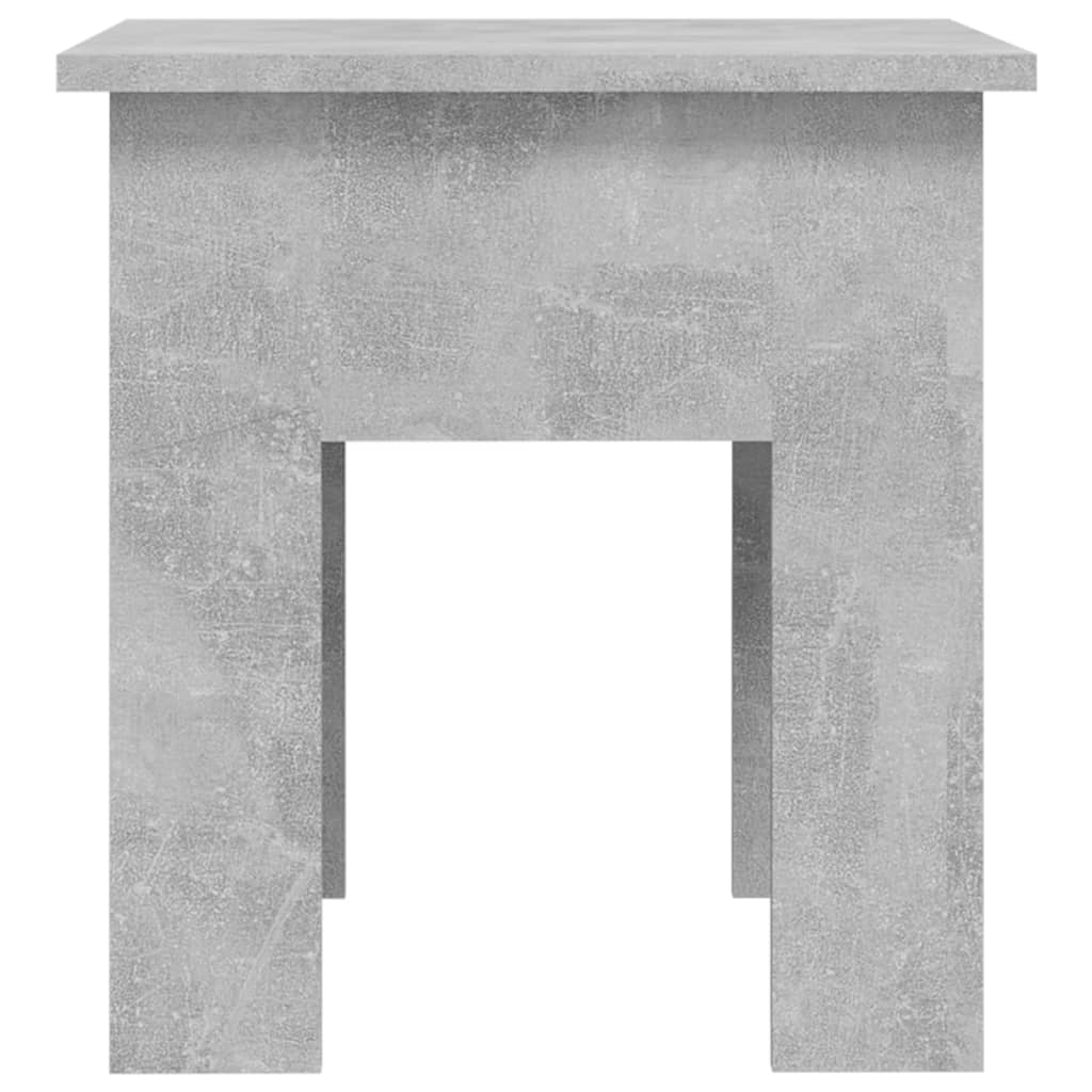 Table basse gris béton 40x40x42 cm en bois