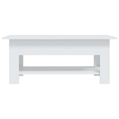 Couchtisch Weiß 102x55x42 cm Holzwerkstoff