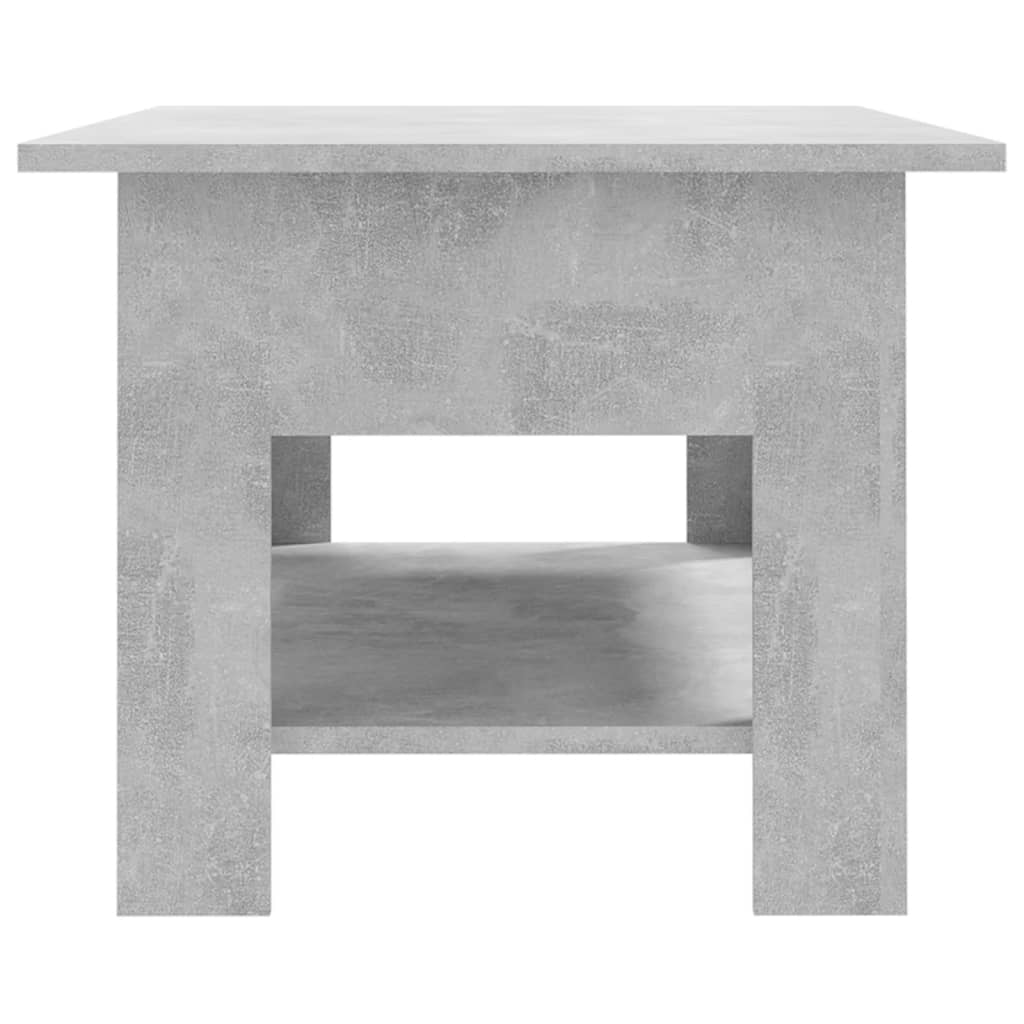 Table basse gris béton 102x55x42 cm en bois