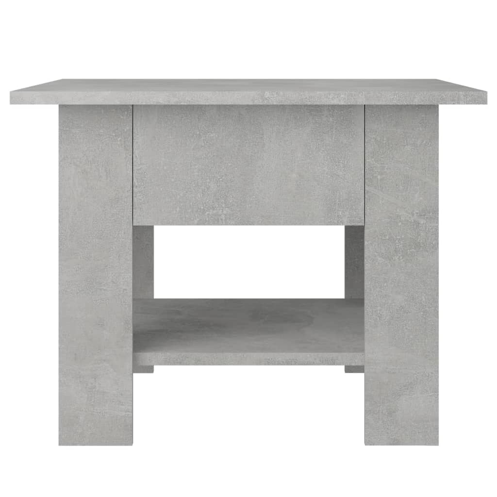 Table basse gris béton 55x55x42 cm en bois