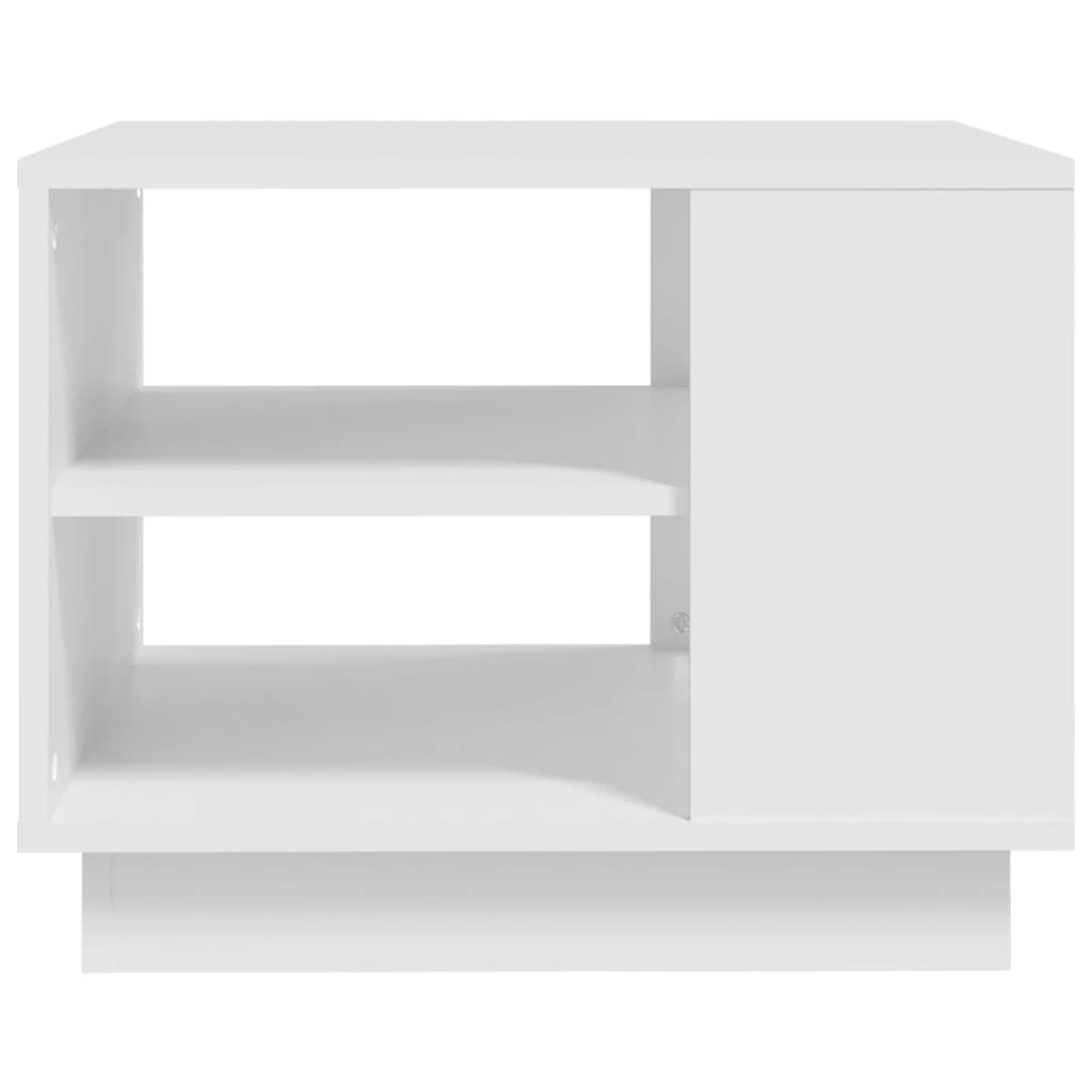 Table basse blanche 55x55x43 cm en bois