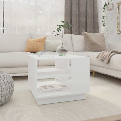 Couchtisch Weiß 55x55x43 cm Holzwerkstoff
