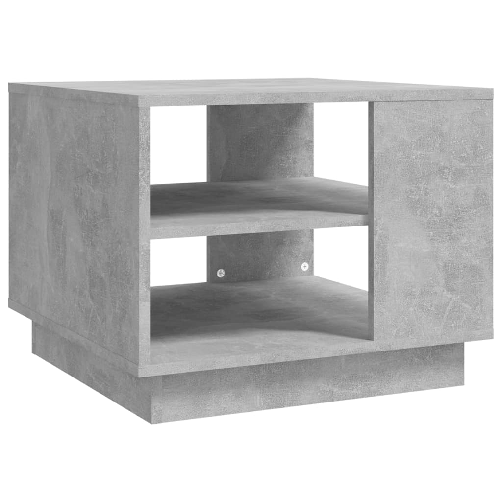 Table basse gris béton 55x55x43 cm en bois