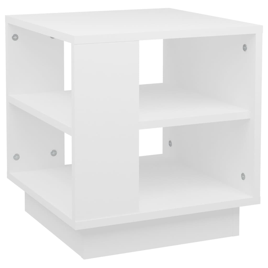 Table basse blanche 40x40x43 cm en bois