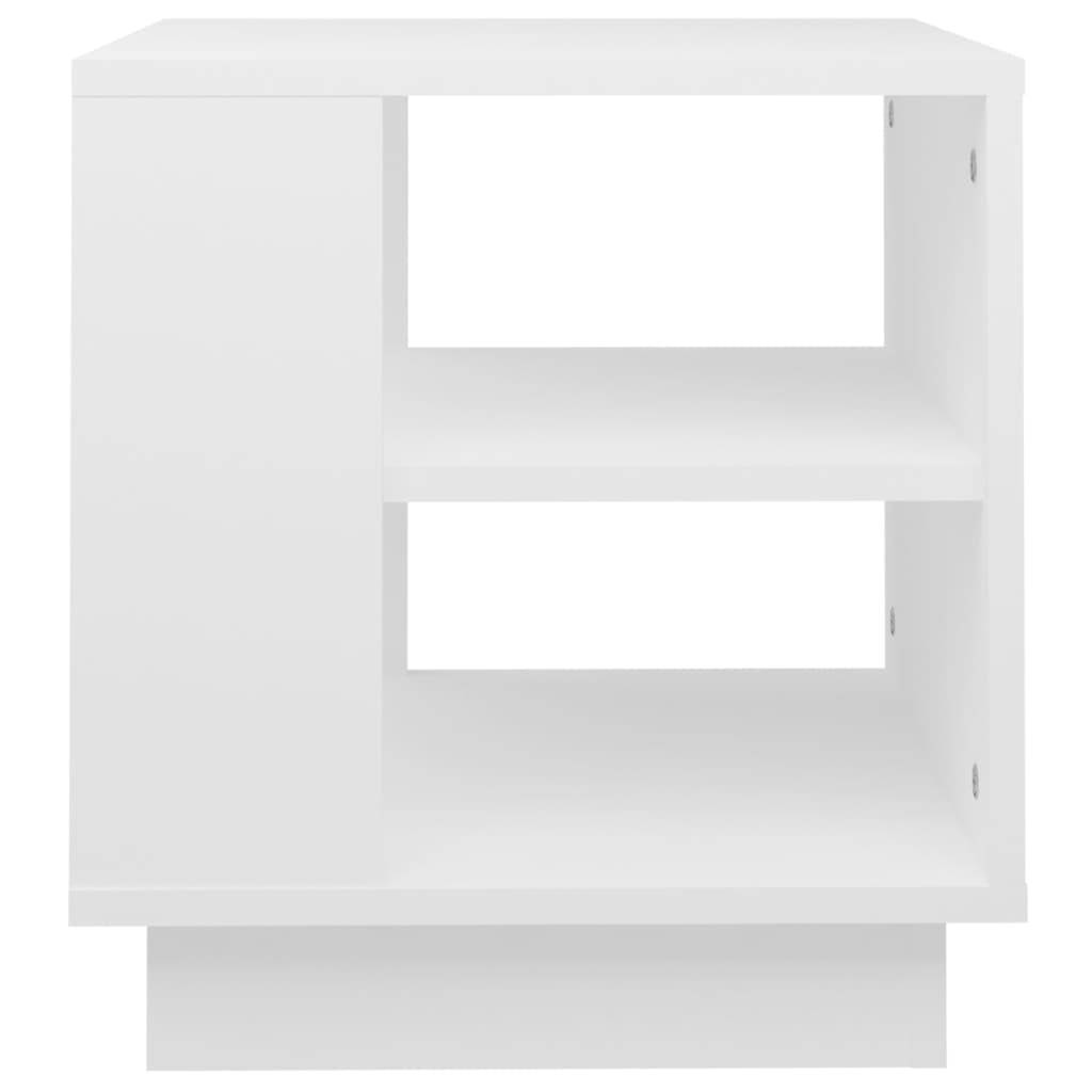 Table basse blanche 40x40x43 cm en bois