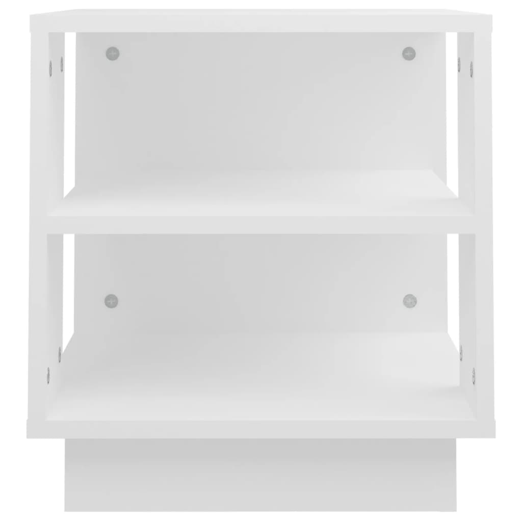 Table basse blanche 40x40x43 cm en bois