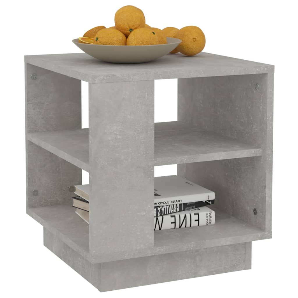 Table basse gris béton 40x40x43 cm en bois