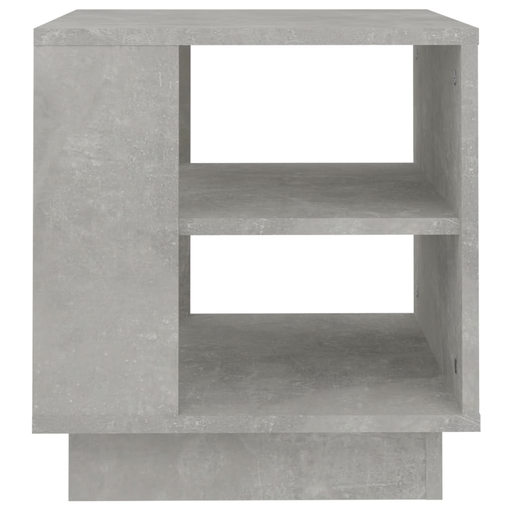 Table basse gris béton 40x40x43 cm en bois