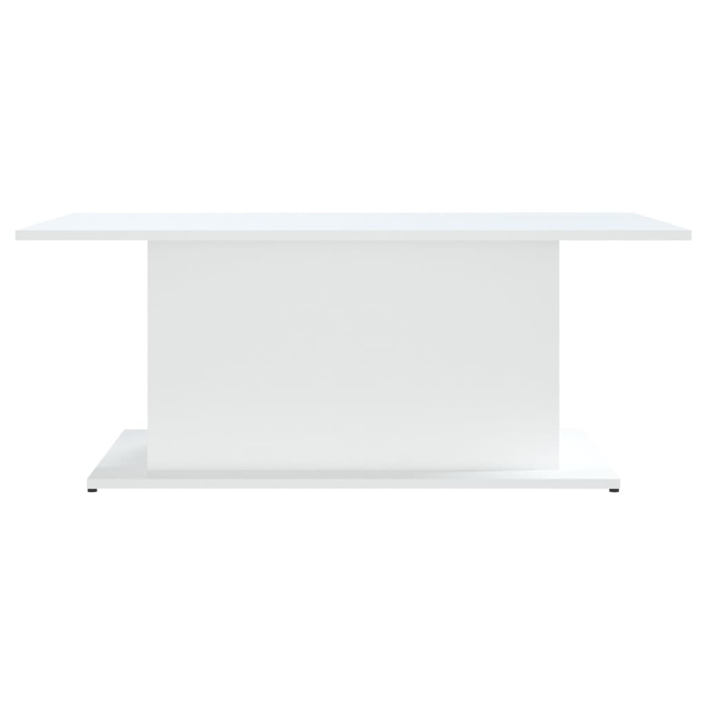 Table basse blanche 102x55,5x40 cm en bois