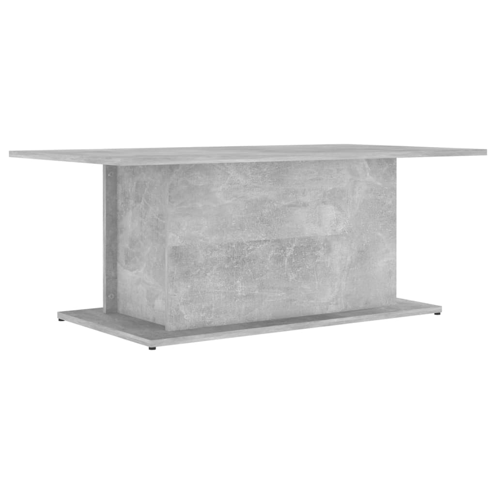 Table basse en béton gris 102x55,5x40 cm en bois