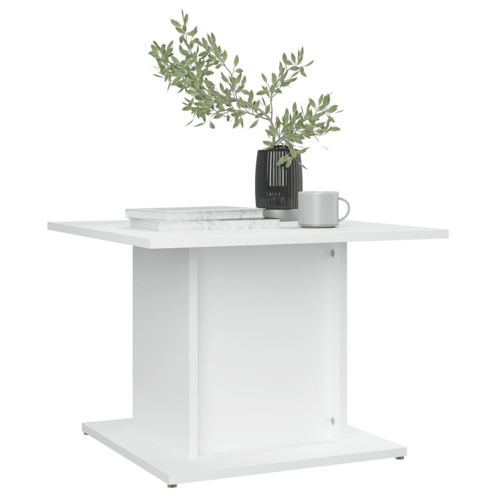 Coffee Table White 55.5x55.5x40 cm Wood Material