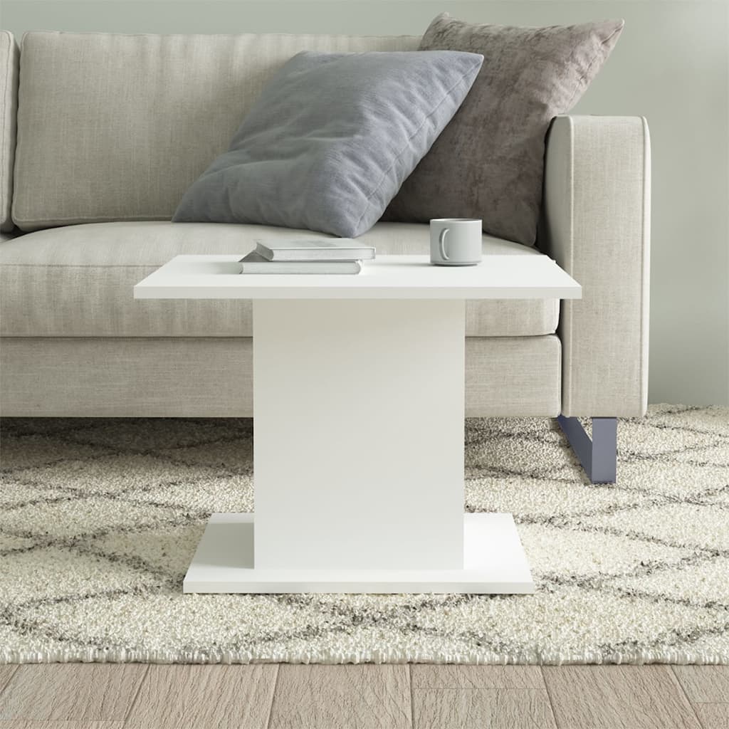 Coffee Table White 55.5x55.5x40 cm Wood Material