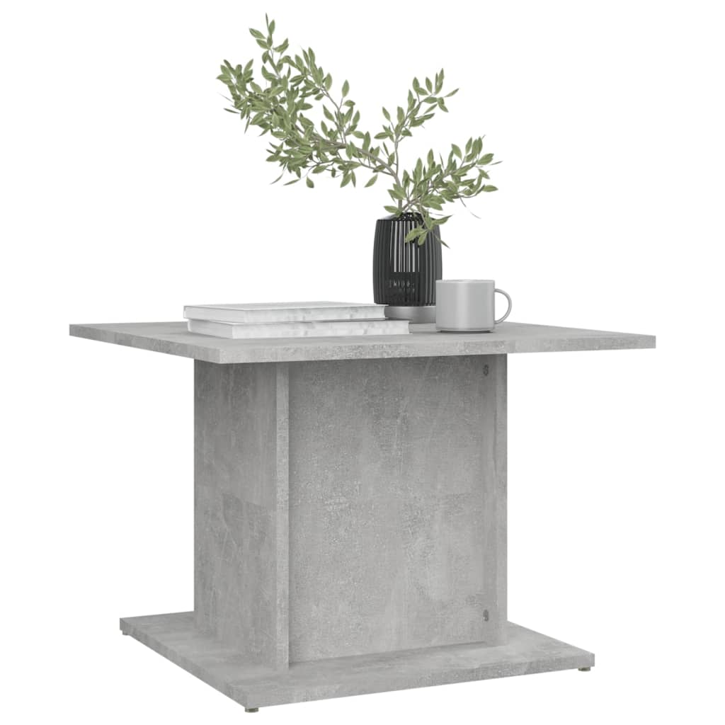 Table basse gris béton 55,5x55,5x40 cm en bois