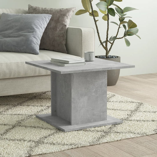 Table basse gris béton 55,5x55,5x40 cm en bois