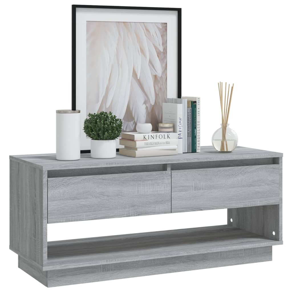 Meuble TV gris Sonoma 102x41x44 cm en bois